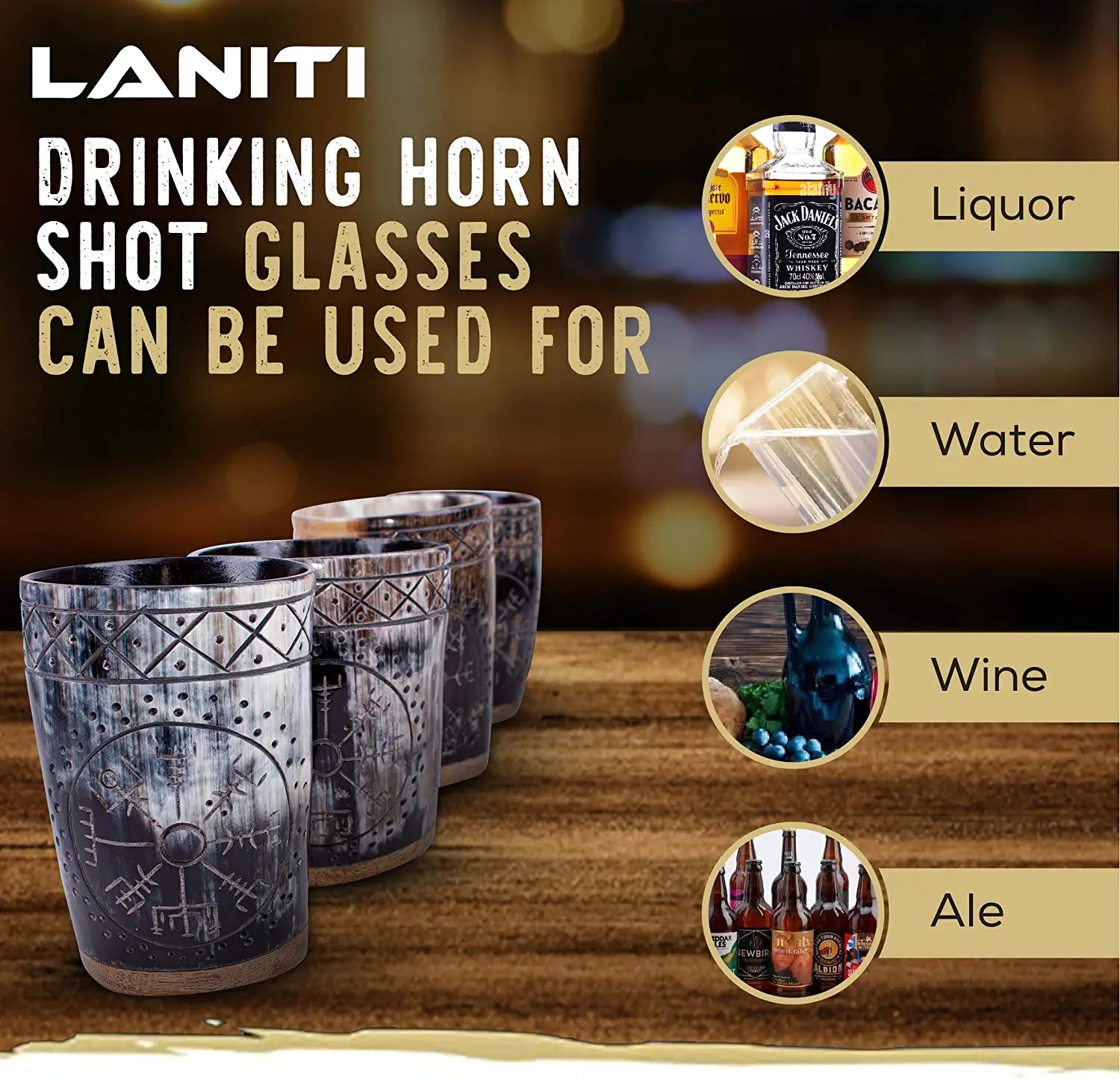 Ox Horn Shot Glass Toasting Craftsmanship Genuine Ox Hand Crafted